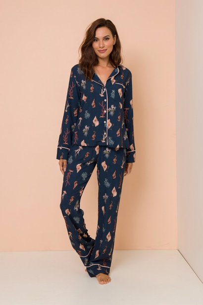 pijama conjunto manga longa com calca hosana lekazis