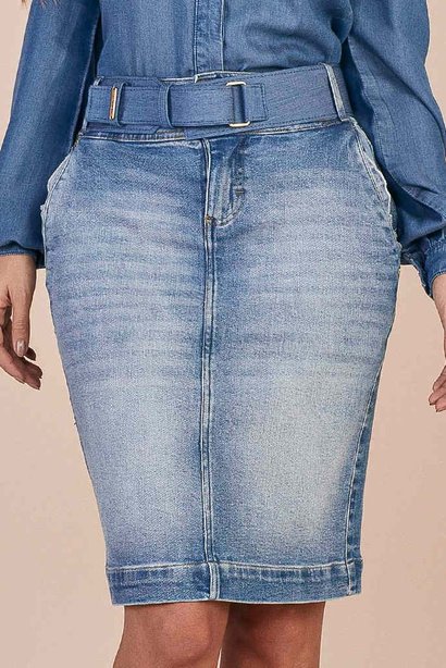 saia tradicional jeans sustentavel titanium baixo