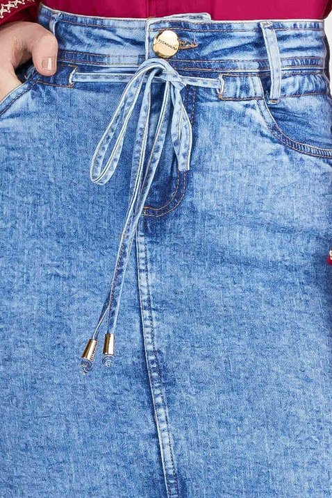 Blusa Crepe Estampada Decote V Titanium Jeans