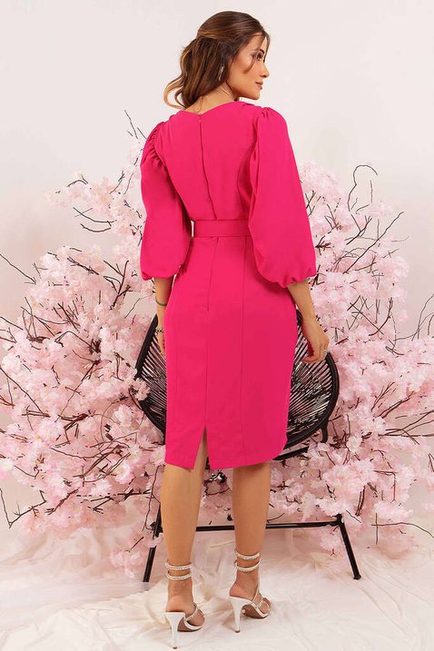 vestido pink mangas bufantes 5