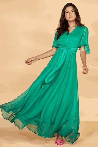 vestido verde longo 2