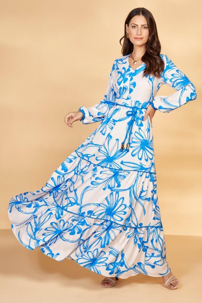 vestido longo azul 2