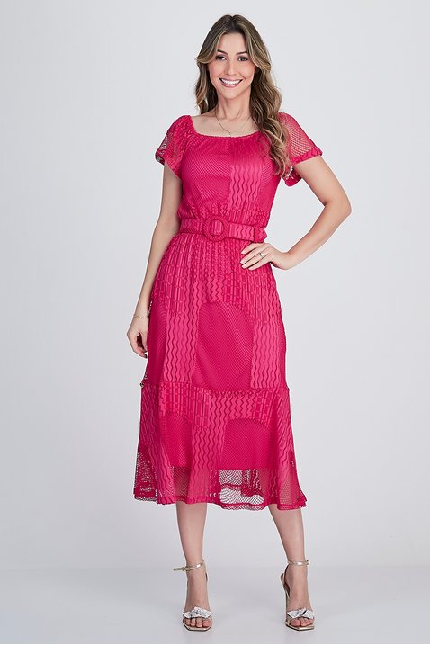 vestido pink renda 8