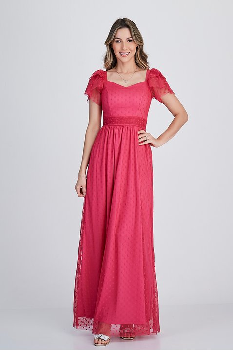 vestido longo pink 8